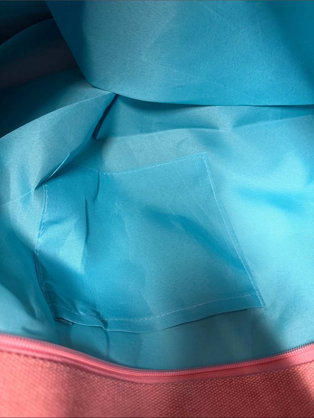 Summer Pink and Teal Tote Bag - Picture 7 of 9
